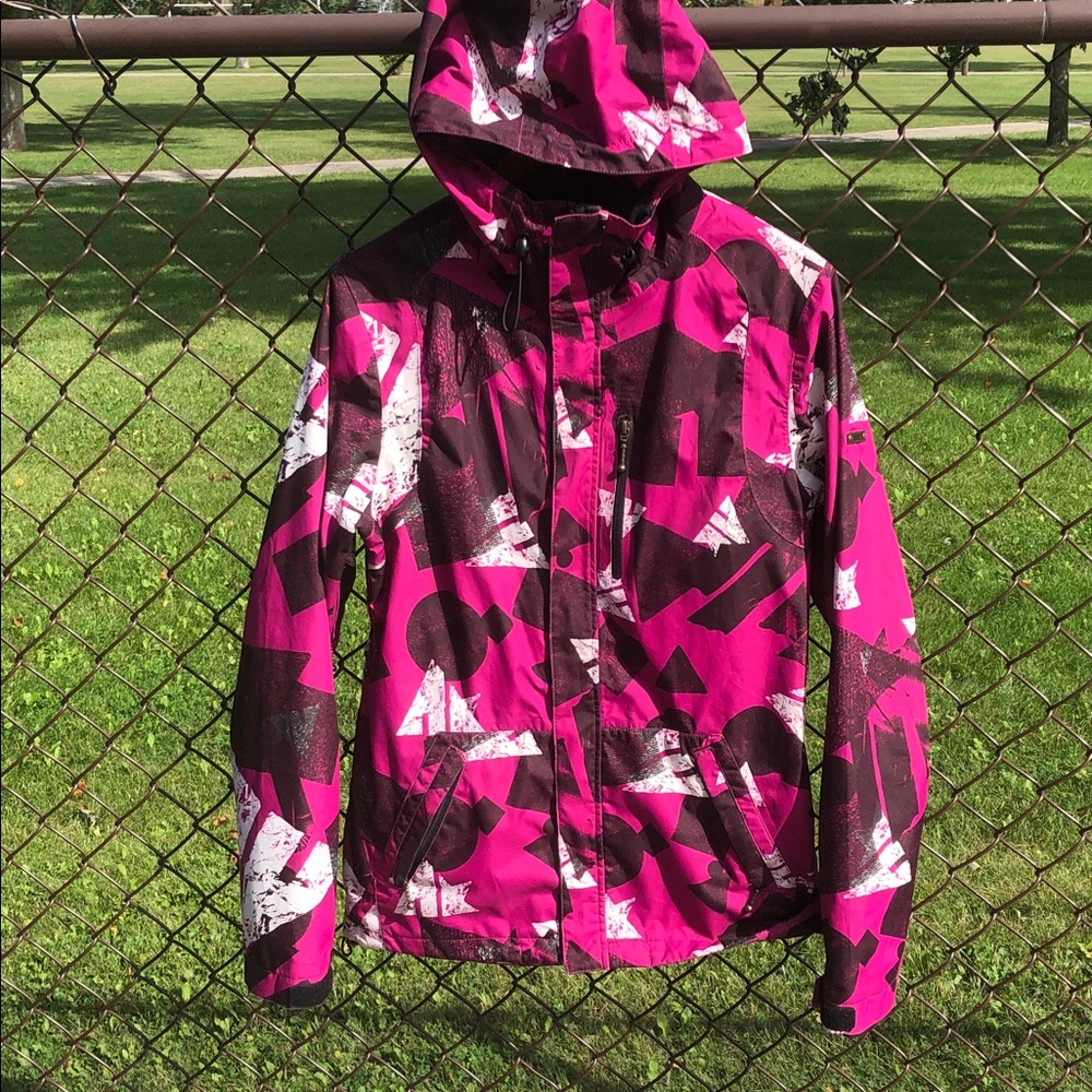 Zimtstern Technical Ski / Snowboard Jacket Women’s Medium Abstract Print OS0069